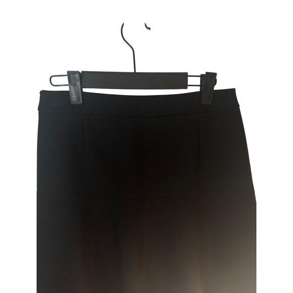 ZARA Size 4 Woman Black Flared Skirt Polyester Blend High Rise - Picture 6 of 14